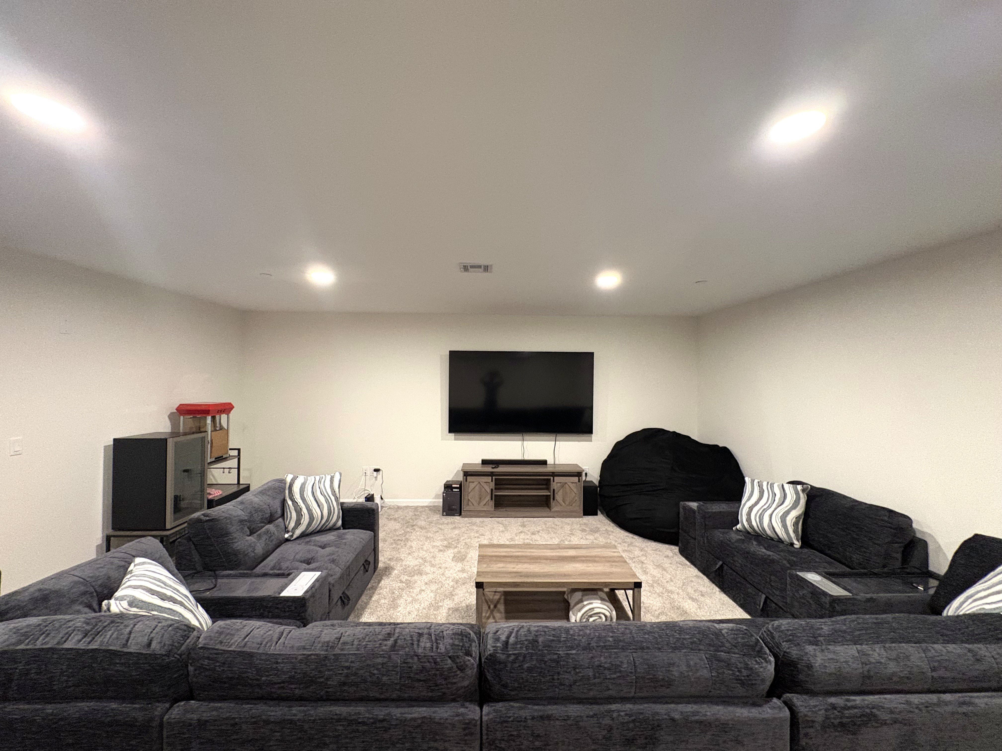 Basement movie room